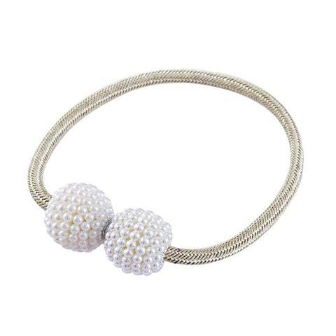 Magnetisk Gardin Tiebacks Pearl Beads