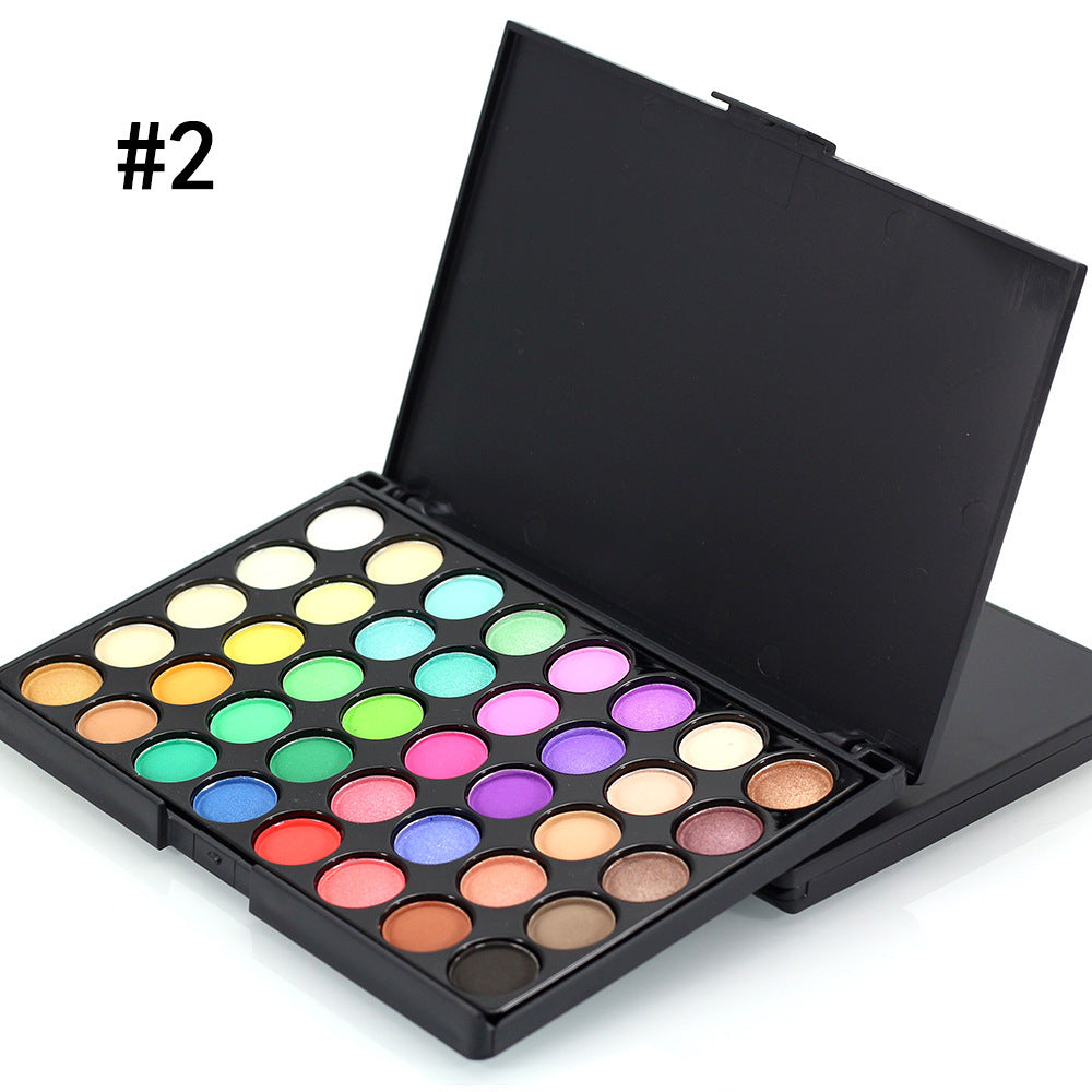 40 färger Makeup Glitter Palette Vattentät