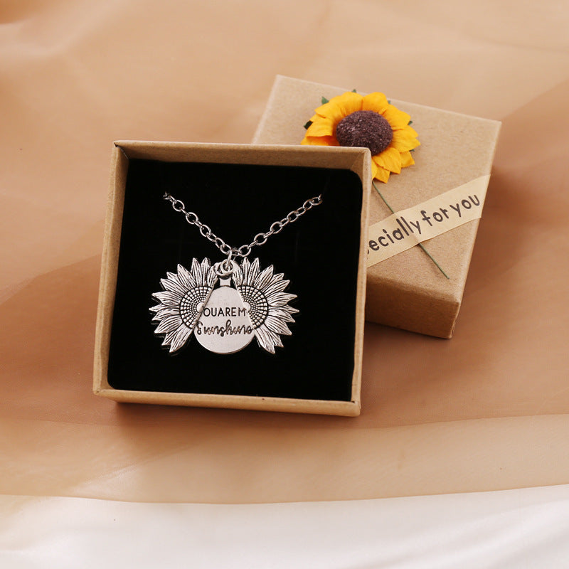 Collier tournesol You Are My Sunshine pour hommes et femmes