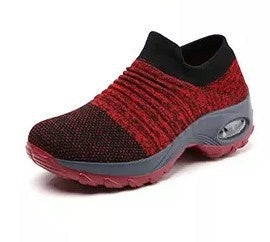 Dancing soft bottom flying woven rocking shoes