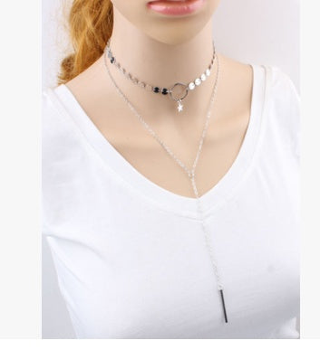 Star Goddess Duo Layering Choker halsbande