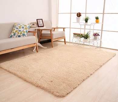 Tapis de salon zone solide tapis moelleux doux décor à la maison blanc en peluche tapis chambre tapis cuisine tapis de sol blanc tapis Tapete