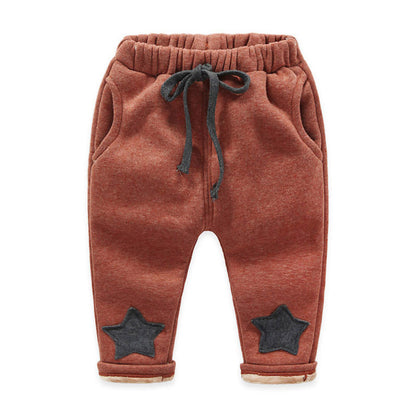 Children's clothing plus velvet padded pants