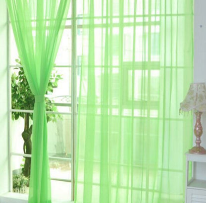 Rideaux en Tulle solide, modernes, pour salon, transparents, pour fenêtre, pour la chambre à coucher