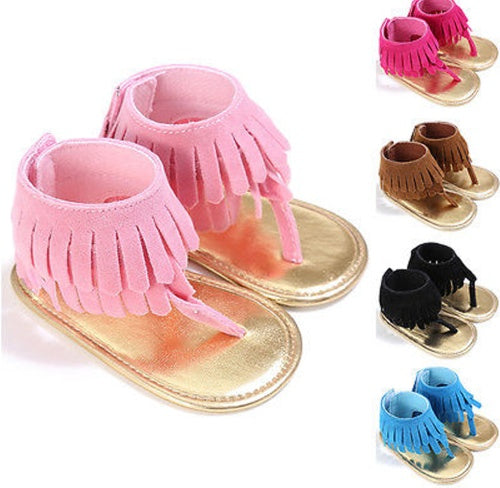 Summer Children's Sandals - Retro Tassel Flannel Baby Sandals