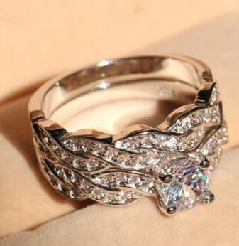 New set of rings wedding ring set men and women couple ring jewelry