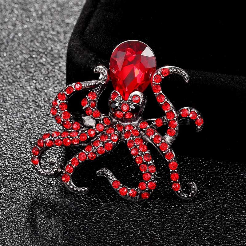 Octopus brooch