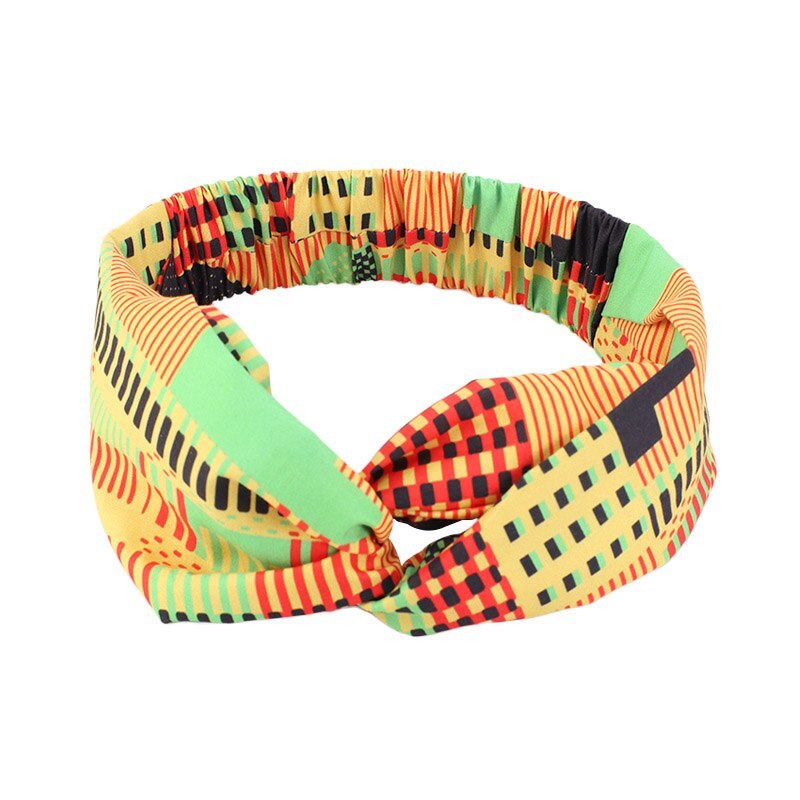 Bandeau imprimé à motif africain pour femmes, style torsadé