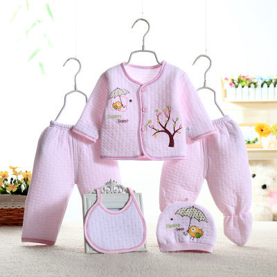 Baby underwear five-piece warm clothes