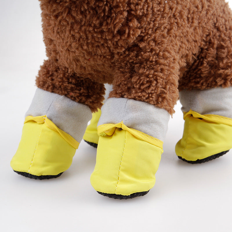 Pet soft bottom rain boots