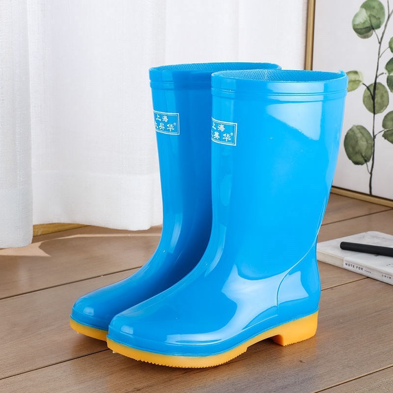 Rain boots waterproof shoes rubber shoes women