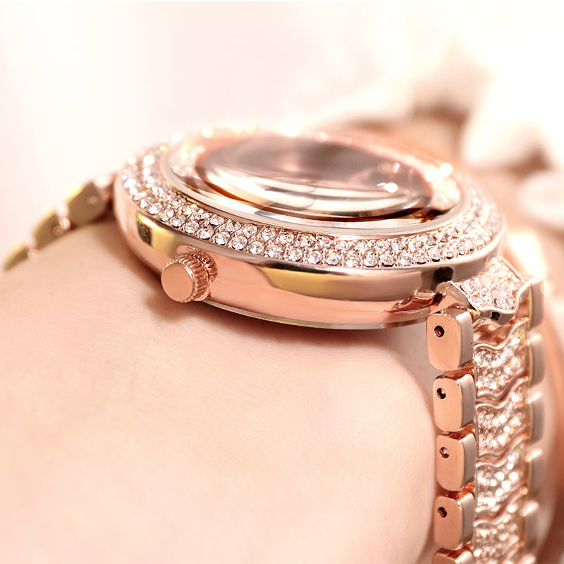 Montre femme avec bracelet diamant