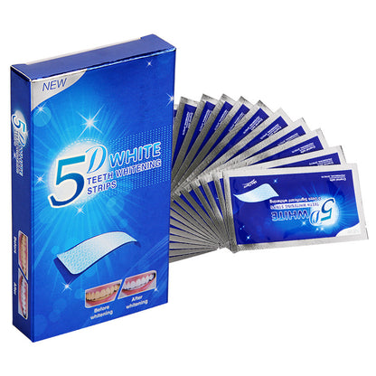 Bandes de blanchiment des dents en Gel 5D, Kit dentaire, bande de soins d'hygiène buccale pour fausses dents, placages, dentiste Seks, Gel blanchissant