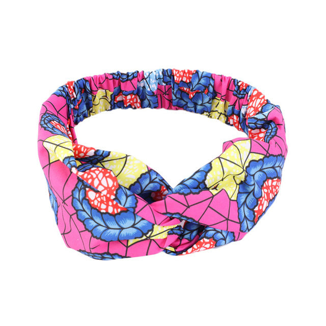 Bandeau imprimé à motif africain pour femmes, style torsadé