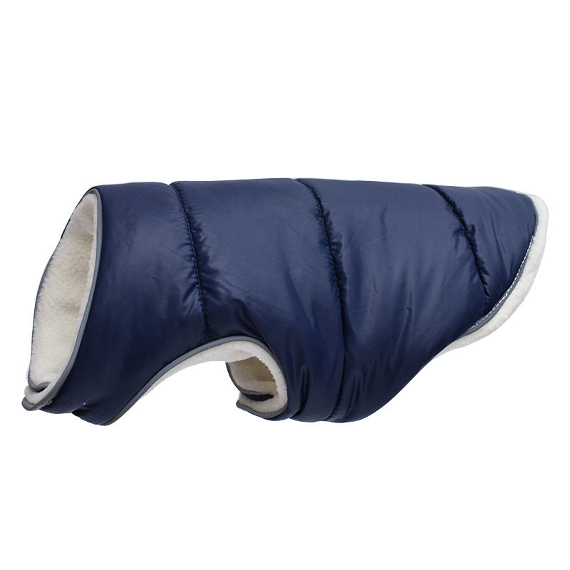 Veste d'hiver chaude pour animaux de compagnie, vêtements réfléchissants pour chiots, gilet confortable en polaire pour chiens de petite, moyenne et grande taille