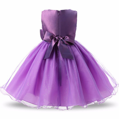 Princess Flower Girl Dress Summer Tutu Wedding Birthday Party Dresses