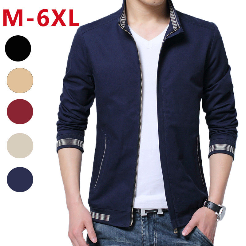 Brand New Spring Autumn Men Casual Jacket Coat Men's Fashion Washed Pure Cotton Brand-Clothing Jackets Male Coats