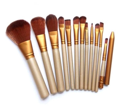 12 ensembles de pinceaux de maquillage boîte en fer outils de maquillage outils de maquillage