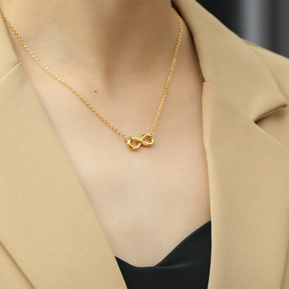 Collier simple à 8 mots d'amour infini pour femme