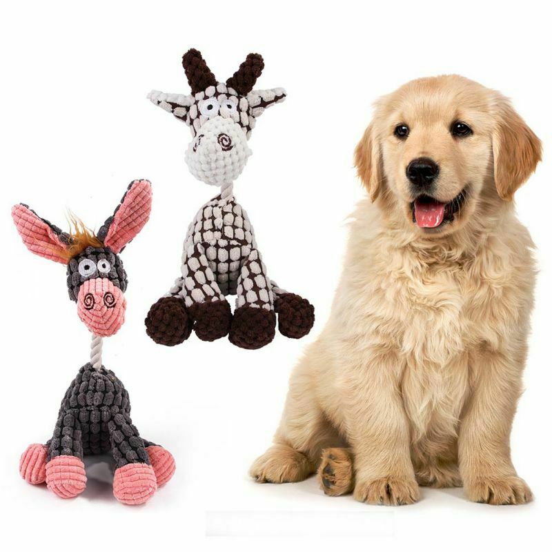 Jouet amusant pour chien, chiot à mâcher, couineur en peluche, jouets sonores, dents propres