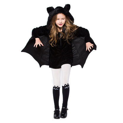 Costume d'Halloween pour enfants Costumes de cosplay chauve-souris noire