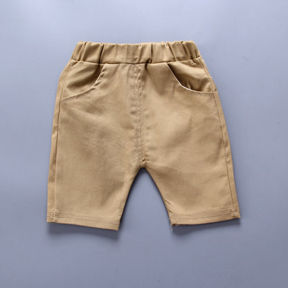 Anchor Printed Boy Boy Suit - Korean Short Sleeve Spring Summer Children's Wear