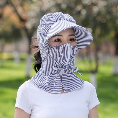 Chapeau de protection solaire femme couverture visage été