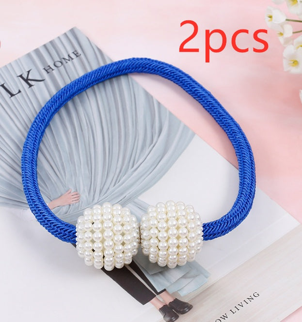 Magnetisk Gardin Tiebacks Pearl Beads