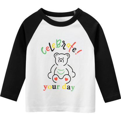 Spring Girls' T-Shirt Long Sleeve T-Shirt Baby Clothes