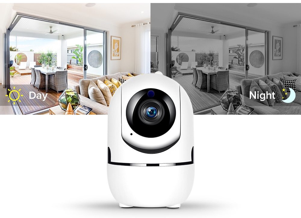 1080P Home Security Surveillance Auto Tracking Camera USA EU UK Plug