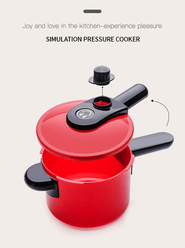 Children Play House Kitchen Toys Simulation Kitchenware Early Education Learning Kit Girl Cooking Rice Cooker Toy Kids Kitchen