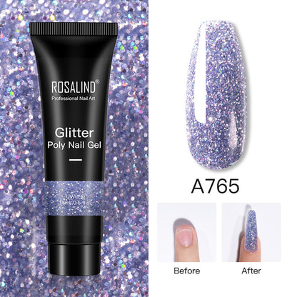 Extension de Gel pour ongles en Poly, 15ml, vernis à paillettes, tout pour manucure, Gel de construction, Semi-Permanent, à tremper, pour Nail Art