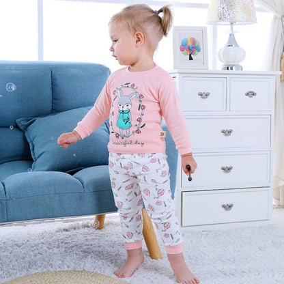 Children's Home Wear Long Sleeve Baby Thermal Pajamas Baby Underwear Set