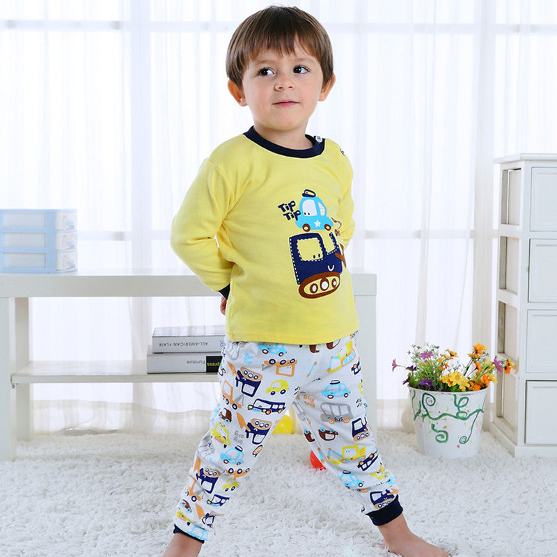 Children's Home Wear Long Sleeve Baby Thermal Pajamas Baby Underwear Set