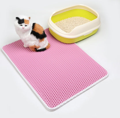 Pet Cat Litter Mat Husdjur leveranser EVA dubbel katt Litter matta