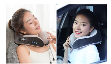 Electric Neck Massager - U-Shaped Pillow for Portable Massage