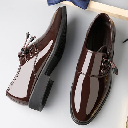 Chaussures en cuir à lacets pour hommes, chaussures décontractées d'affaires pour hommes