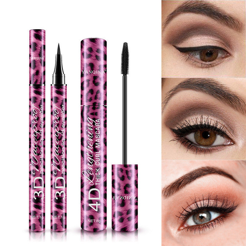 Makeup Red Leopard Eyeliner och Mascara Set