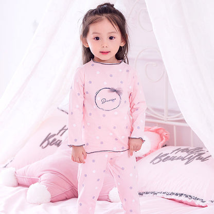 Children's Autumn Clothes Long Pants Suit Pure Cotton