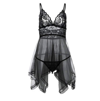 Sexy Lingerie Front Slit Nightdress - Elegant Design