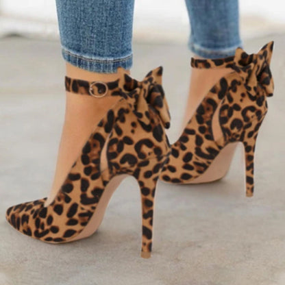 Bow high heels