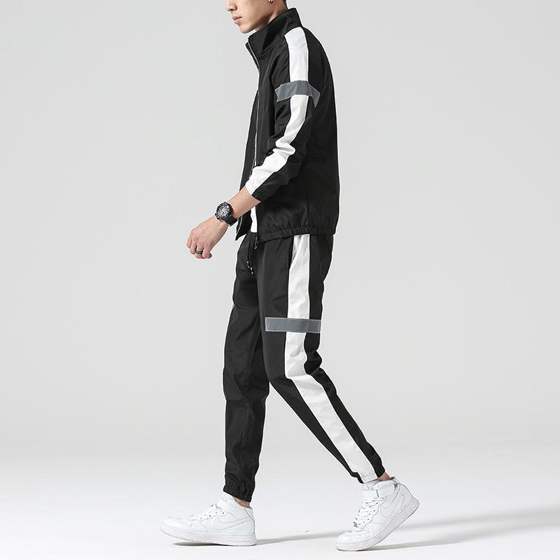 Leggings Pantalon Col Montant Veste Vêtement De Sport Homme