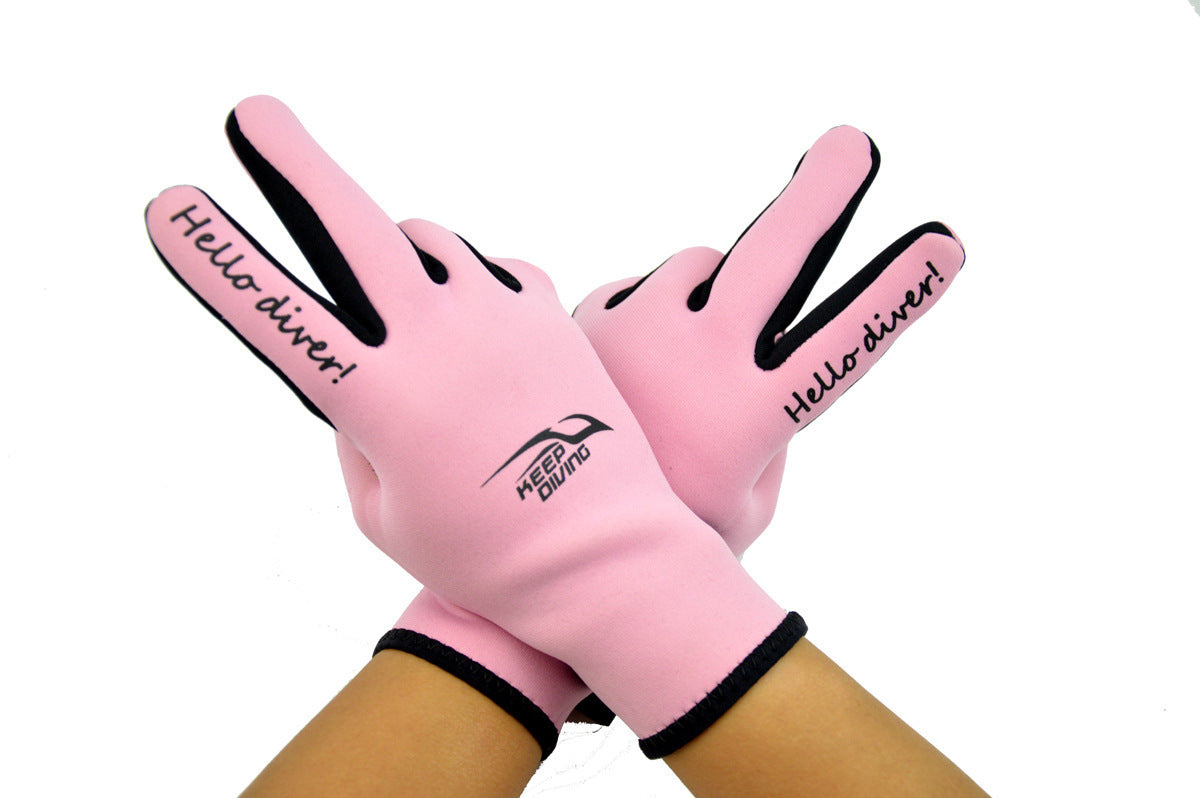 Snorkeling Gloves Diving Gloves Printing Non-slip