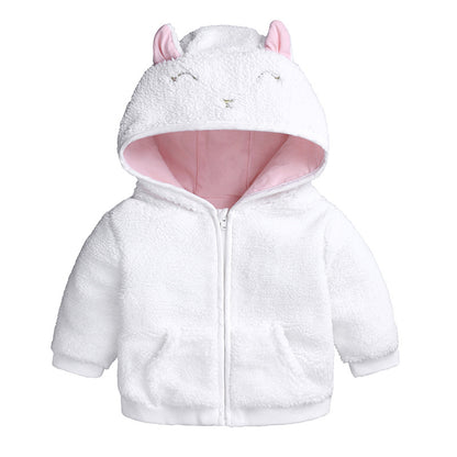 Boys And Girls Hooded Jackets, Children's Baby Long-Sleeved Zipper