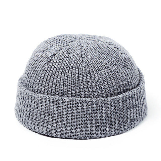 Knitted Hats For Women Skullcap Men Beanie Hat Winter Retro