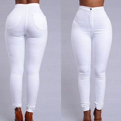 Fashion elastic jeans women leggings ladies