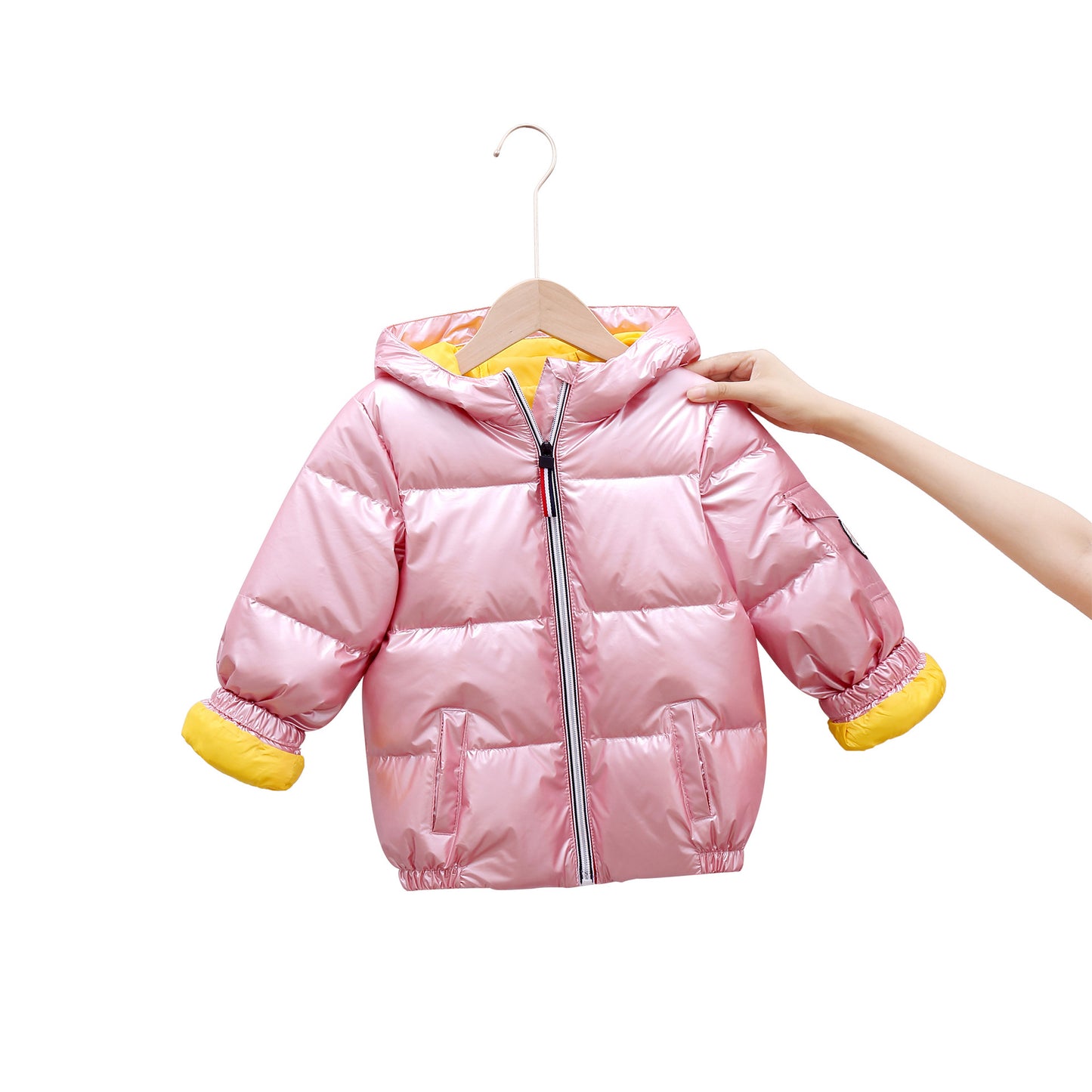 Children's Space Glossy Padded Down Jacket