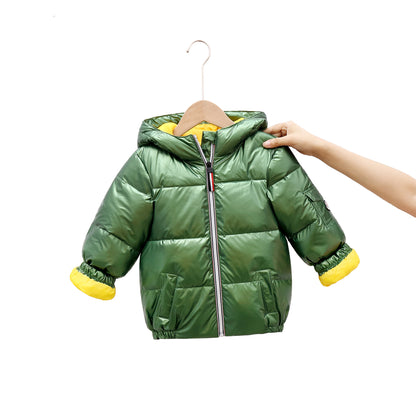 Children's Space Glossy Padded Down Jacket