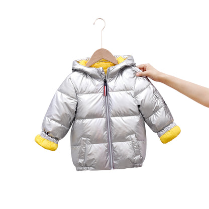 Children's Space Glossy Padded Down Jacket