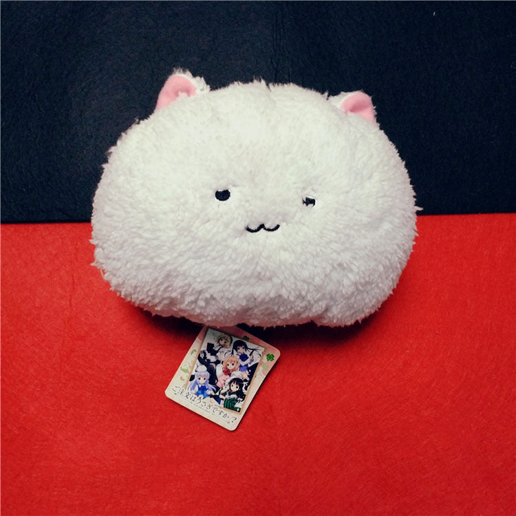 Japanese Anime Are You Going To Have Some Rabbits Today Kaze Chino Cat Plush Toy